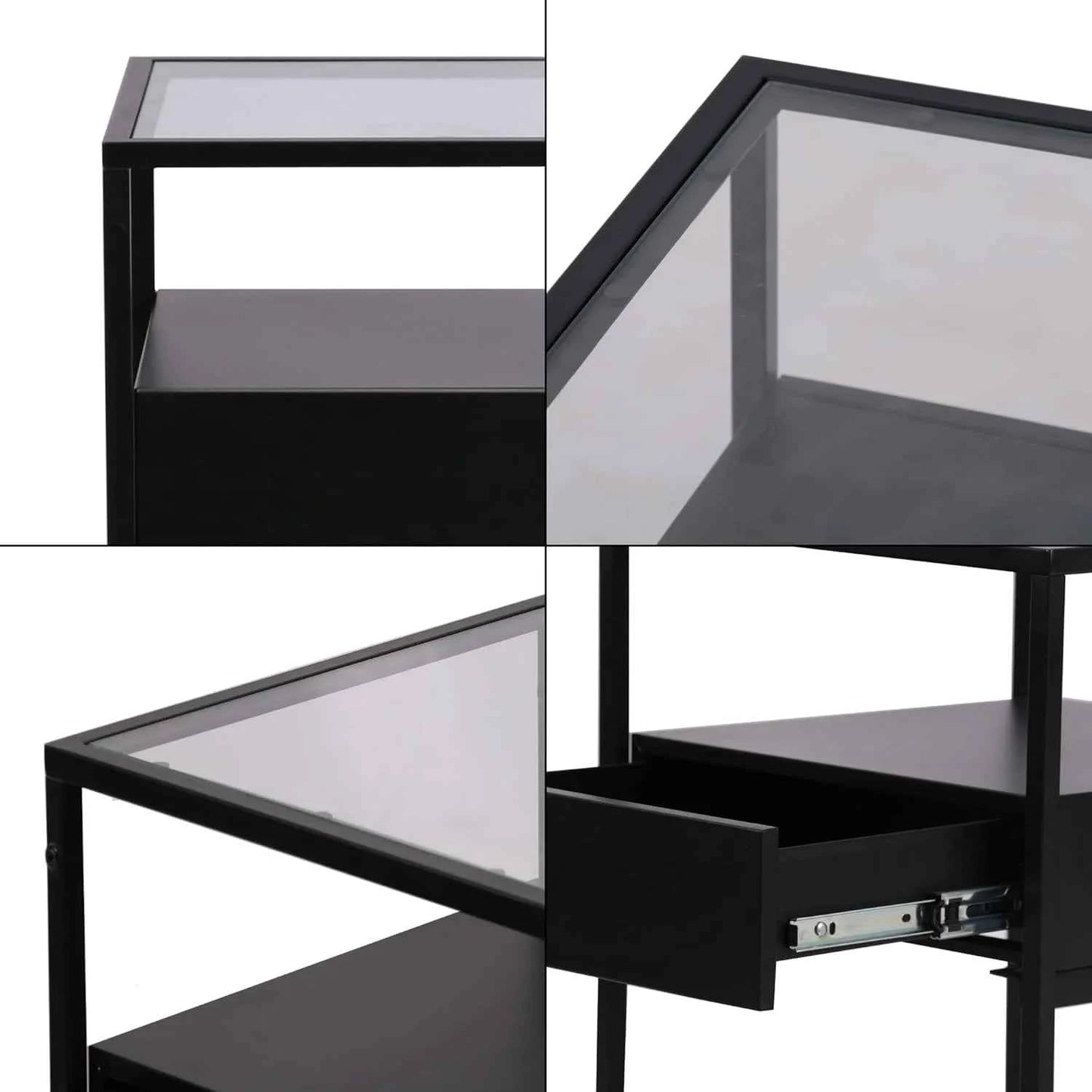 Fine Living Athens Side Table - Black