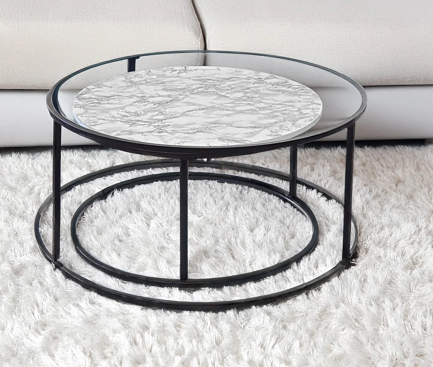 Clara 2 Tier Coffee Table - Finery ALLUSTRA