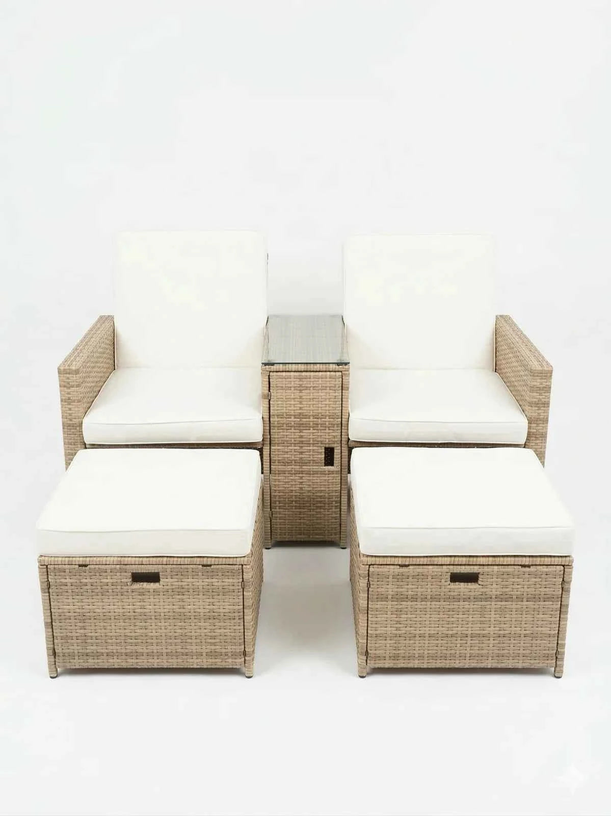 Zanzibar 5pc Patio Set - Brown