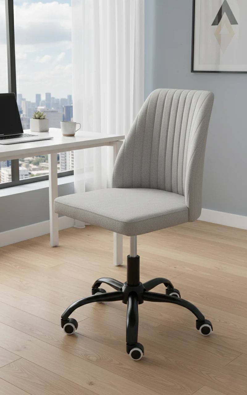 Oriela Minimalist Office Chair - L. Grey - Fine Living ALLUSTRA