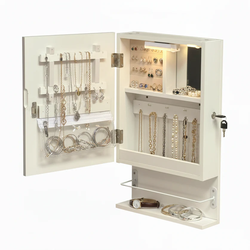 Stella Cosmetics Cabinet with LED Light - Fine Living ALLUSTRA