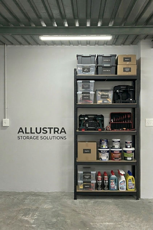 The 5 layer matte black shelf ALLUSTRA
