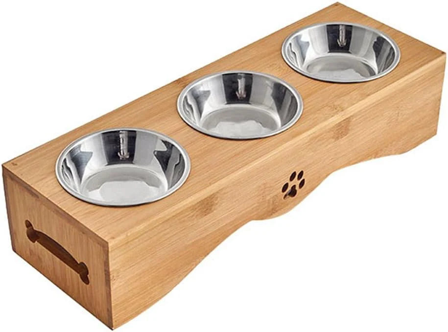 Juno Bamboo Stand Feeding Bowl - Rex ALLUSTRA