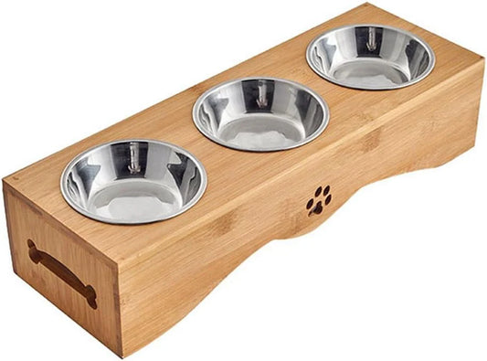 Juno Bamboo Stand Feeding Bowl - Rex ALLUSTRA