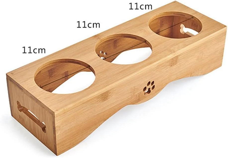 Juno Bamboo Stand Feeding Bowl - Rex ALLUSTRA