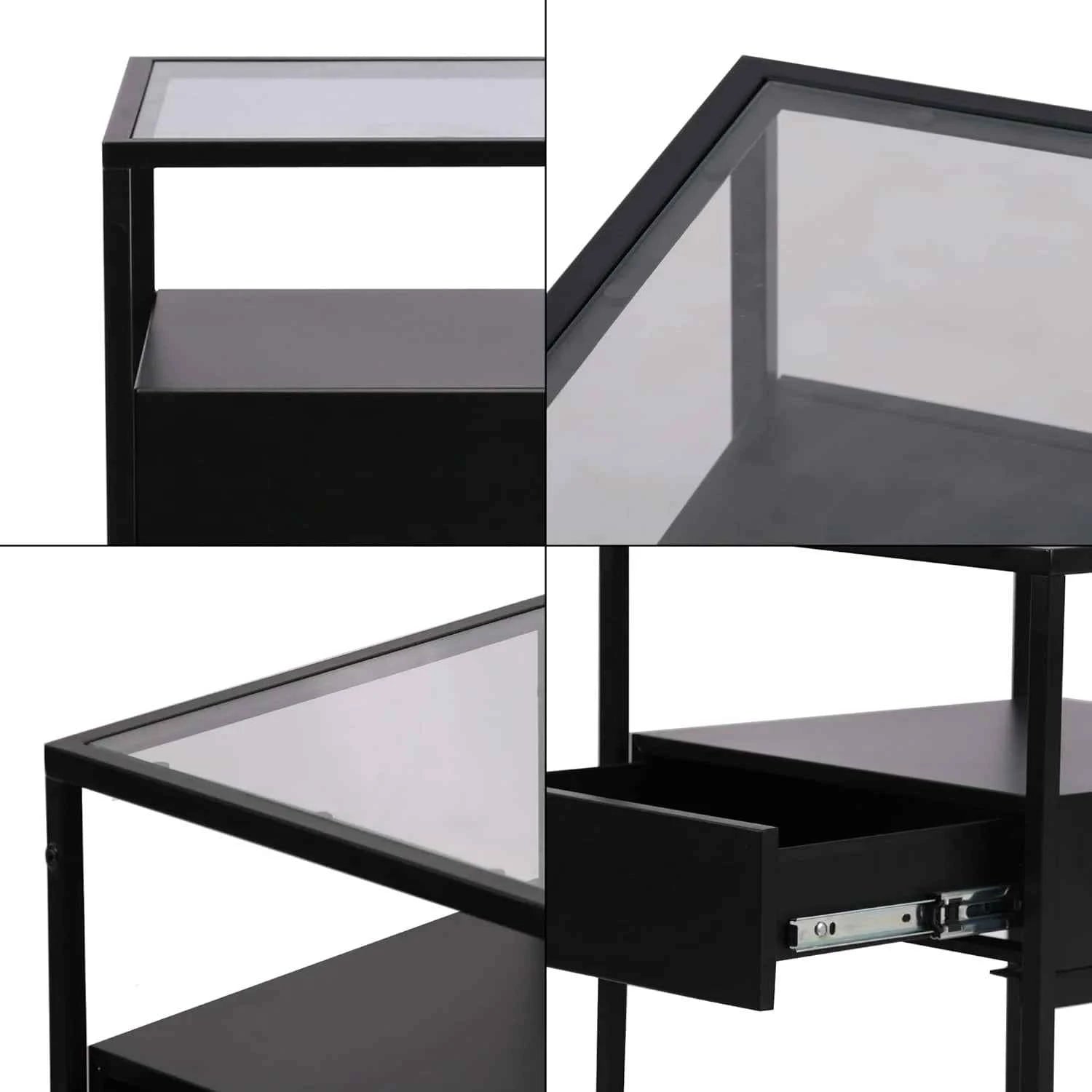 Fine Living Athens Side Table - Black