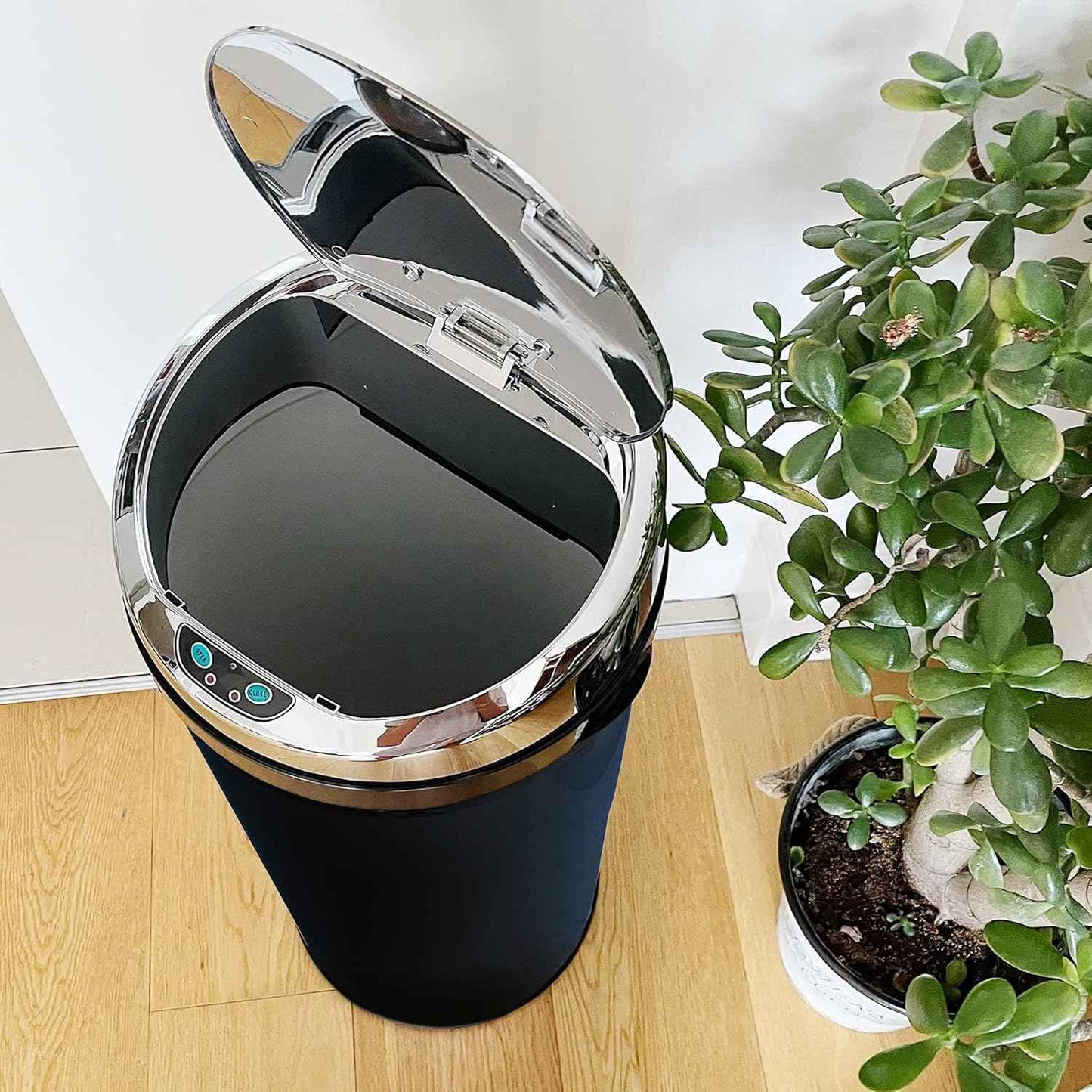 Auto Waste Sensor Trash Bin - Black - 50L