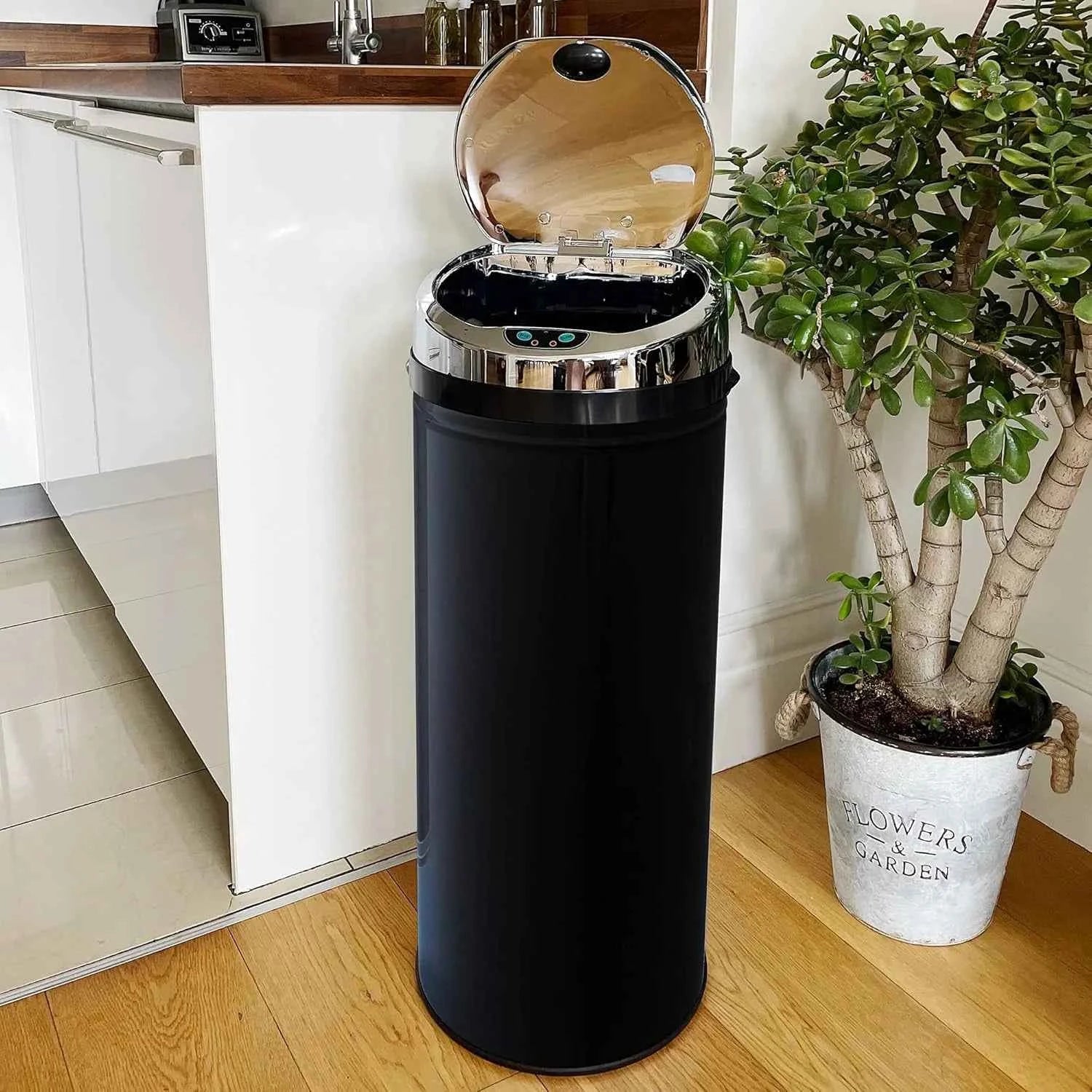 Auto Waste Sensor Trash Bin - Black - 50L