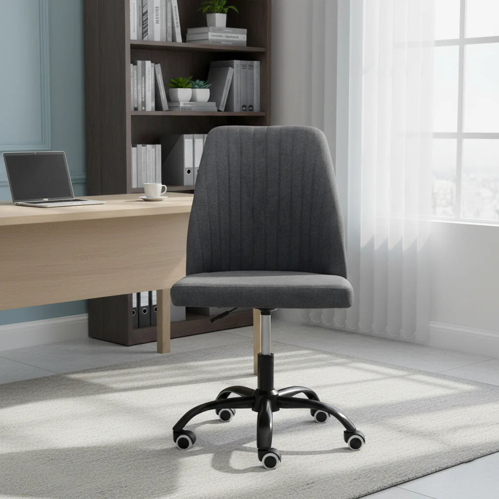 Oriela Minimalist Office Chair - D. Grey - Fine Living ALLUSTRA
