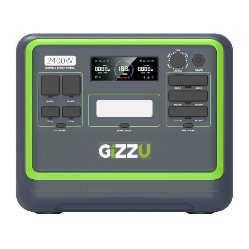 Gizzu Hero Pro 2048Wh UPS Power Station | 2400W LiFePO4 |