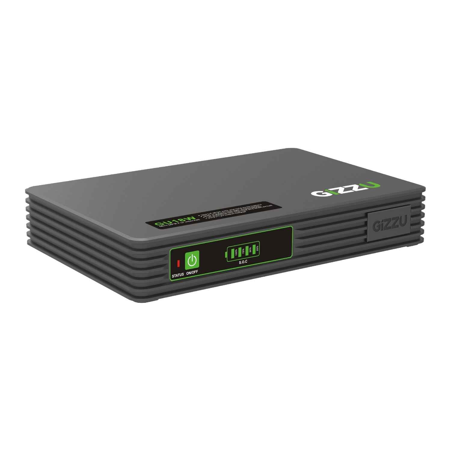 Gizzu Surf Simple 55Wh Mini DC UPS | 6hrs WiFi + Surge Protection |