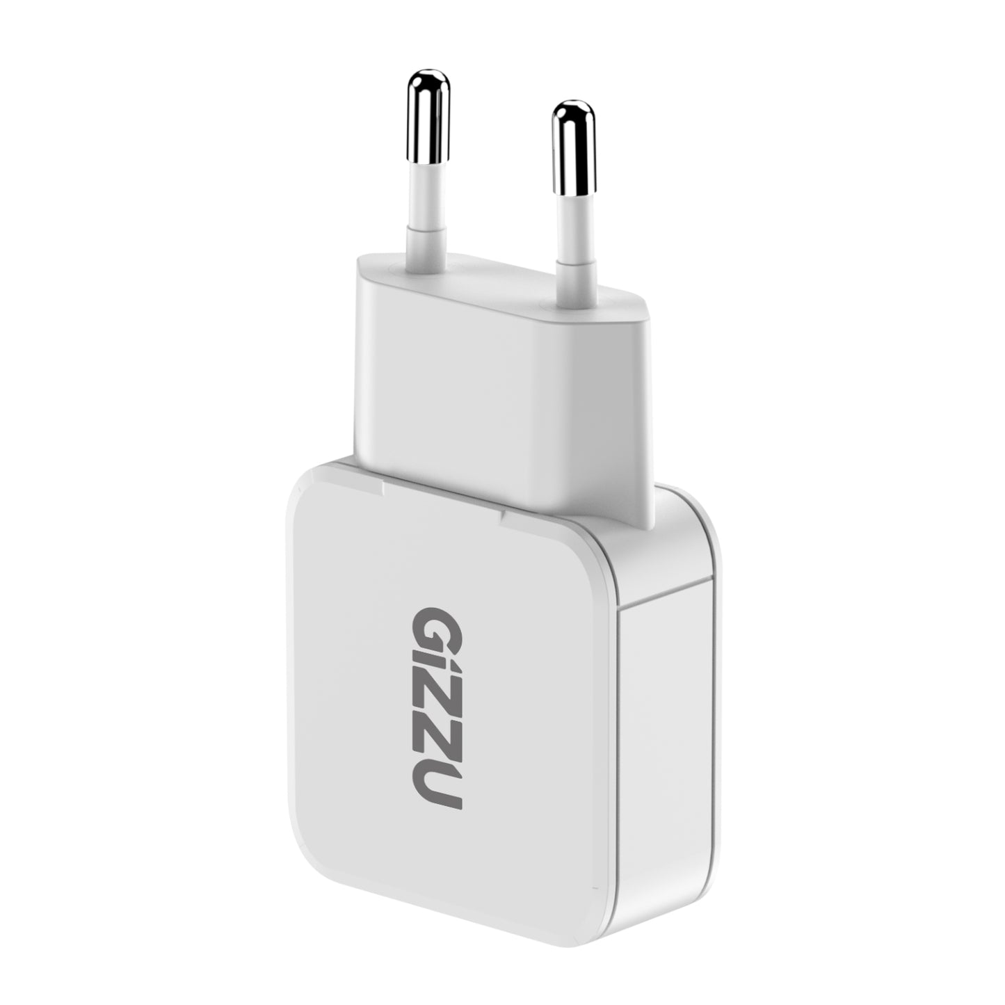 Gizzu 2-Port 20W GaN Wall Charger | USB-C PD + USB-A | SYNTECH