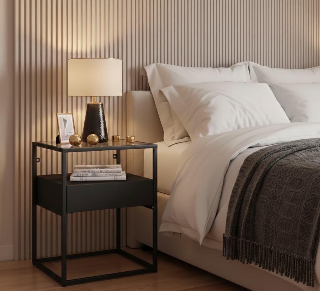 Fine Living Athens Side Table - Black