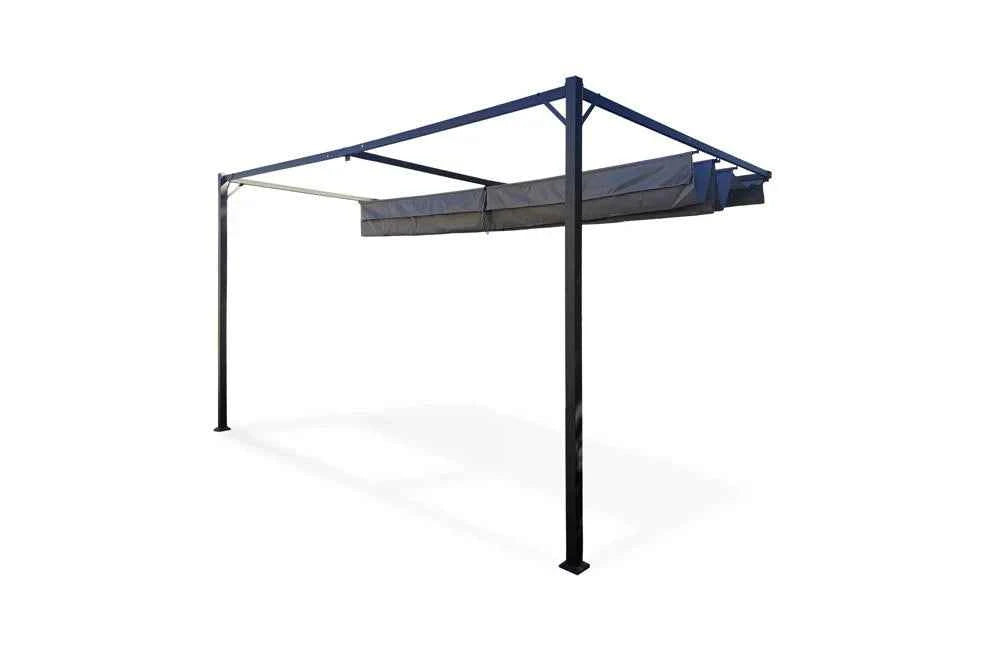 Skyline Wall Mounted Pergola - 3x2.7m - Grey - Fine Living