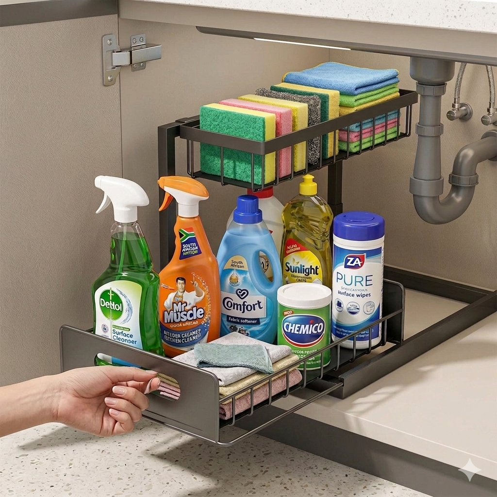 Neat Nook Under Sink Storage Rack ALLUSTRA