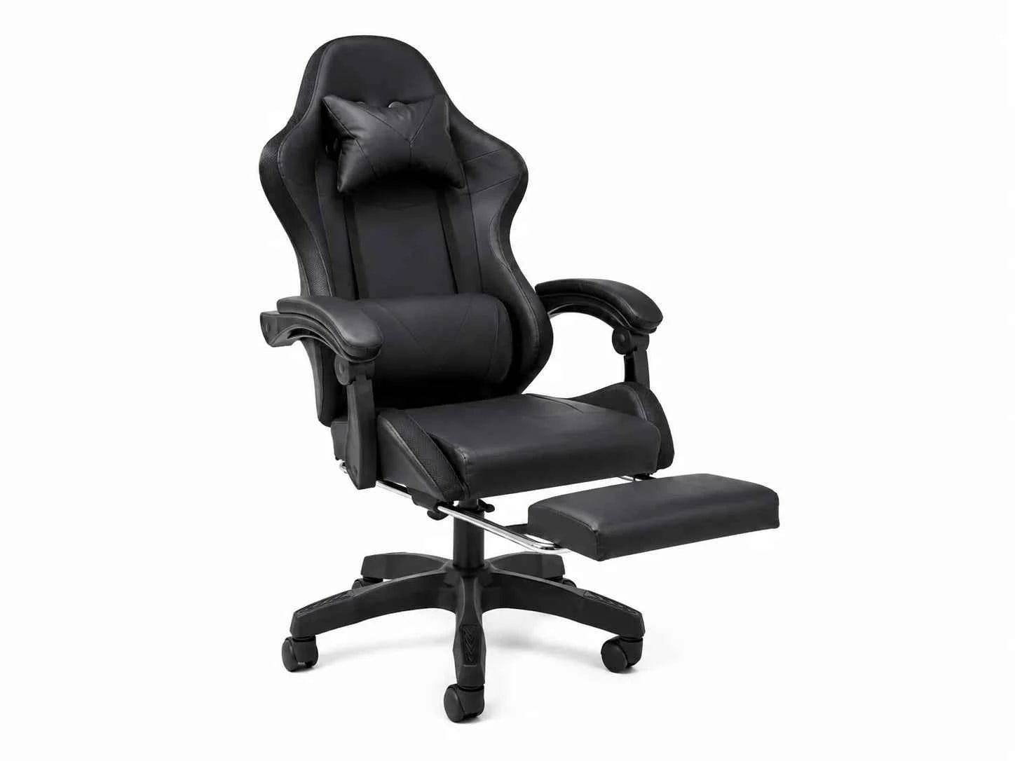 LED Lights Gaming Chair - Black