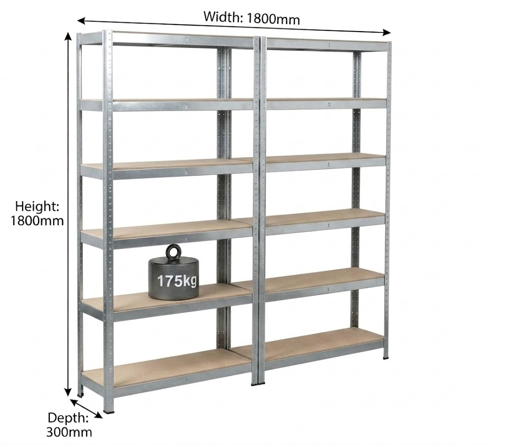 MODUS 6 Tier 180(h)x90(w)x30(d)- 2Pack ALLUSTRA