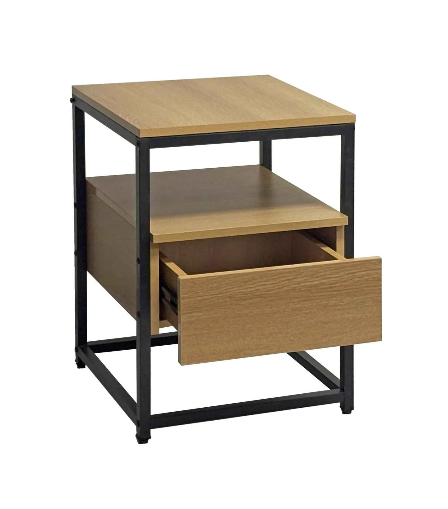 Fine Living Athens Side Table - Wood Top