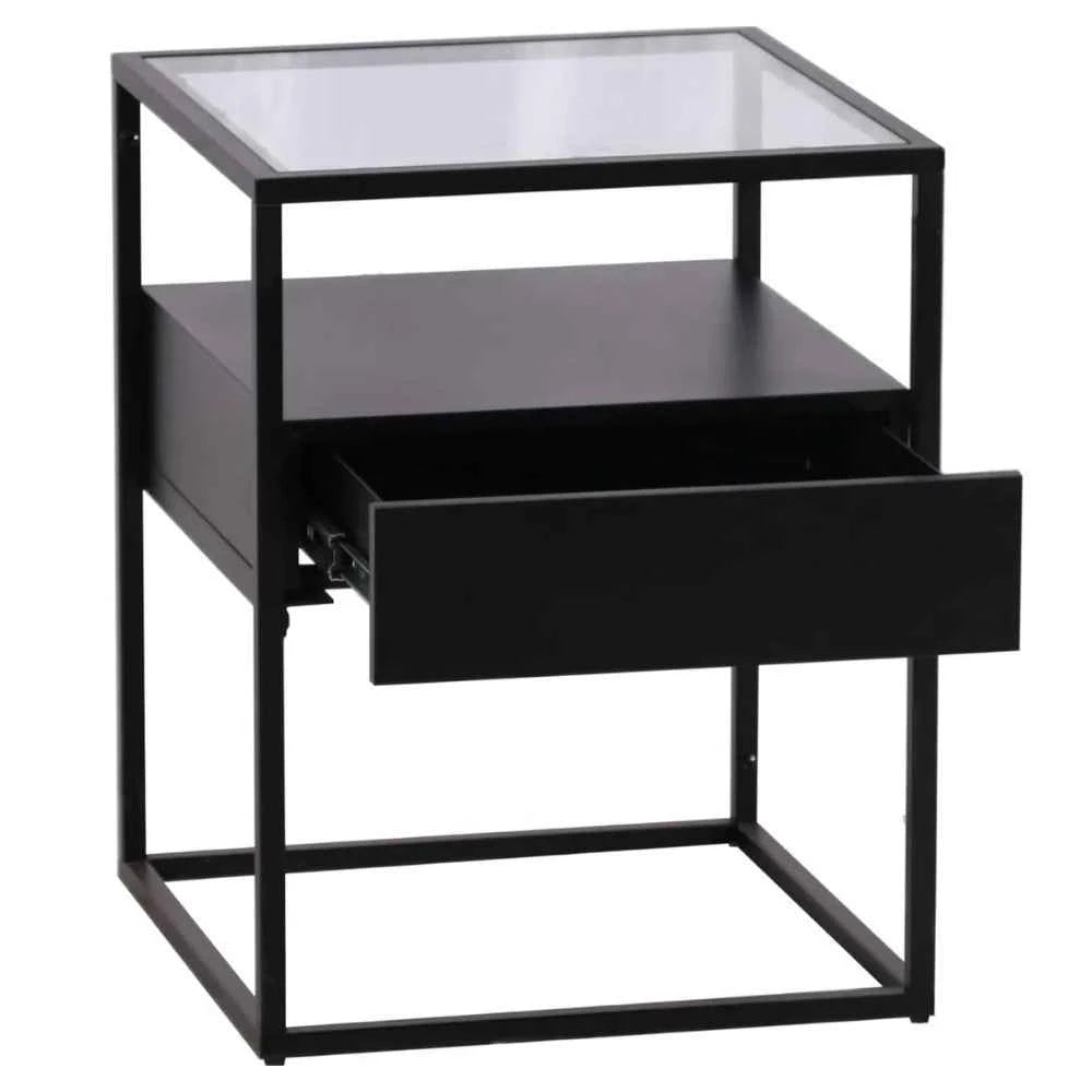 Fine Living Athens Side Table - Black