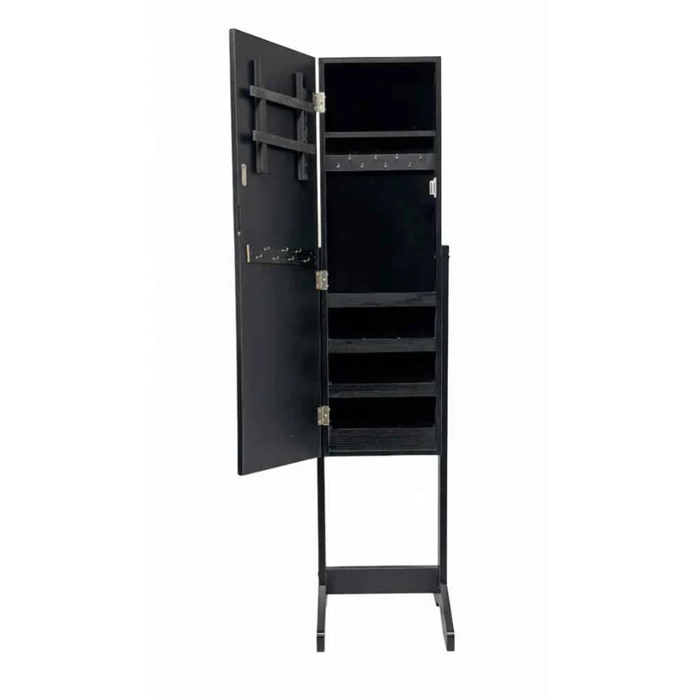 Crystaline Jewelry Cabinet - Black - Fine Living