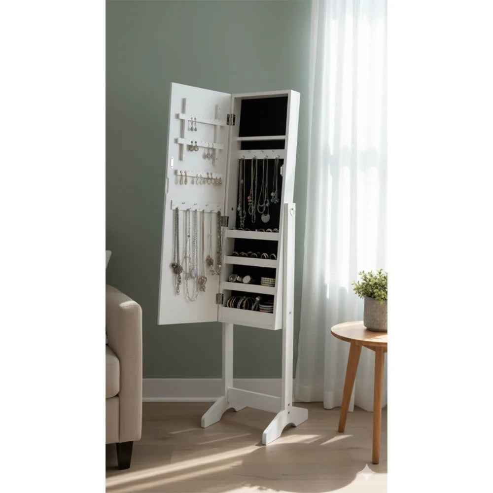 Crystaline Jewelry Cabinet - Black - Fine Living