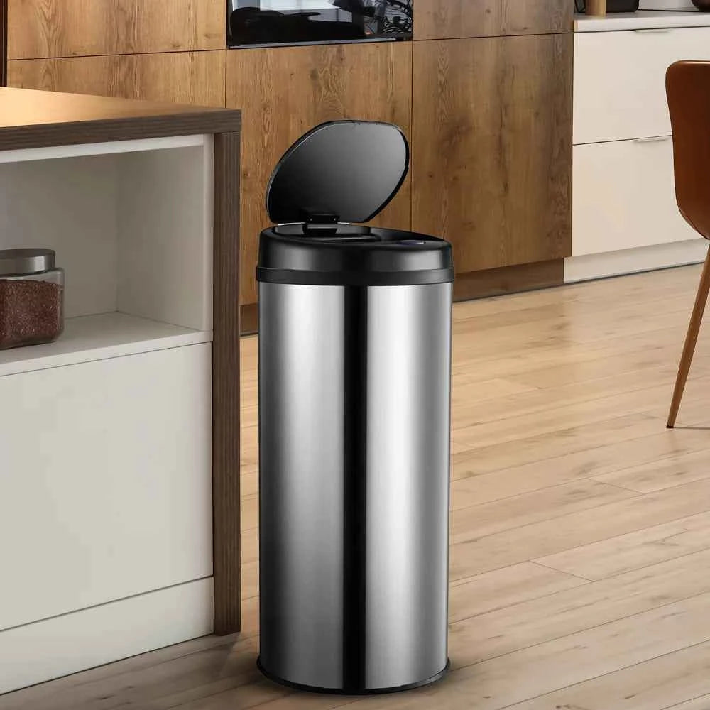 Auto Waste Sensor Trash Bin - Chrome - 50L