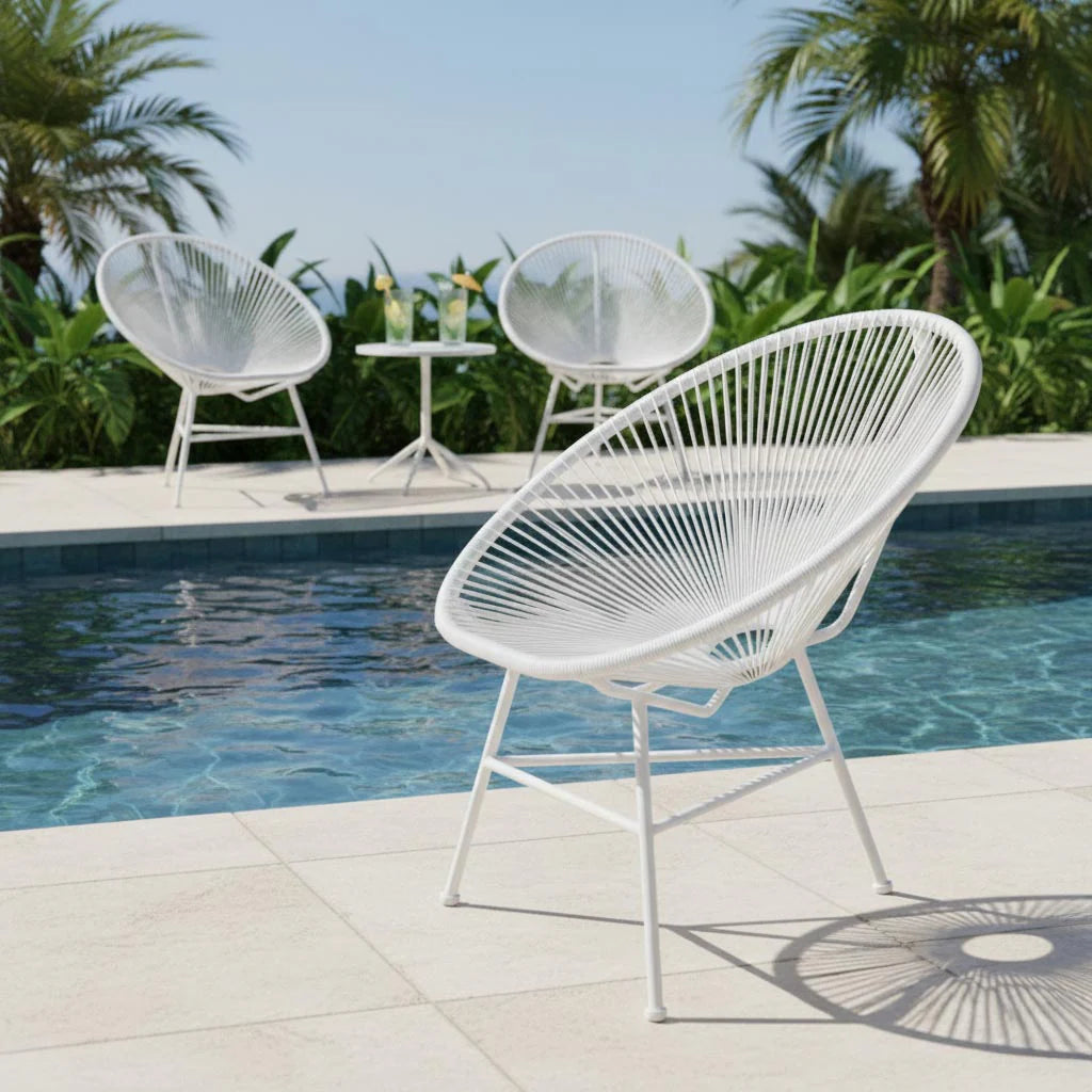 Fine Living Acapulco Chair - White ALLUSTRA