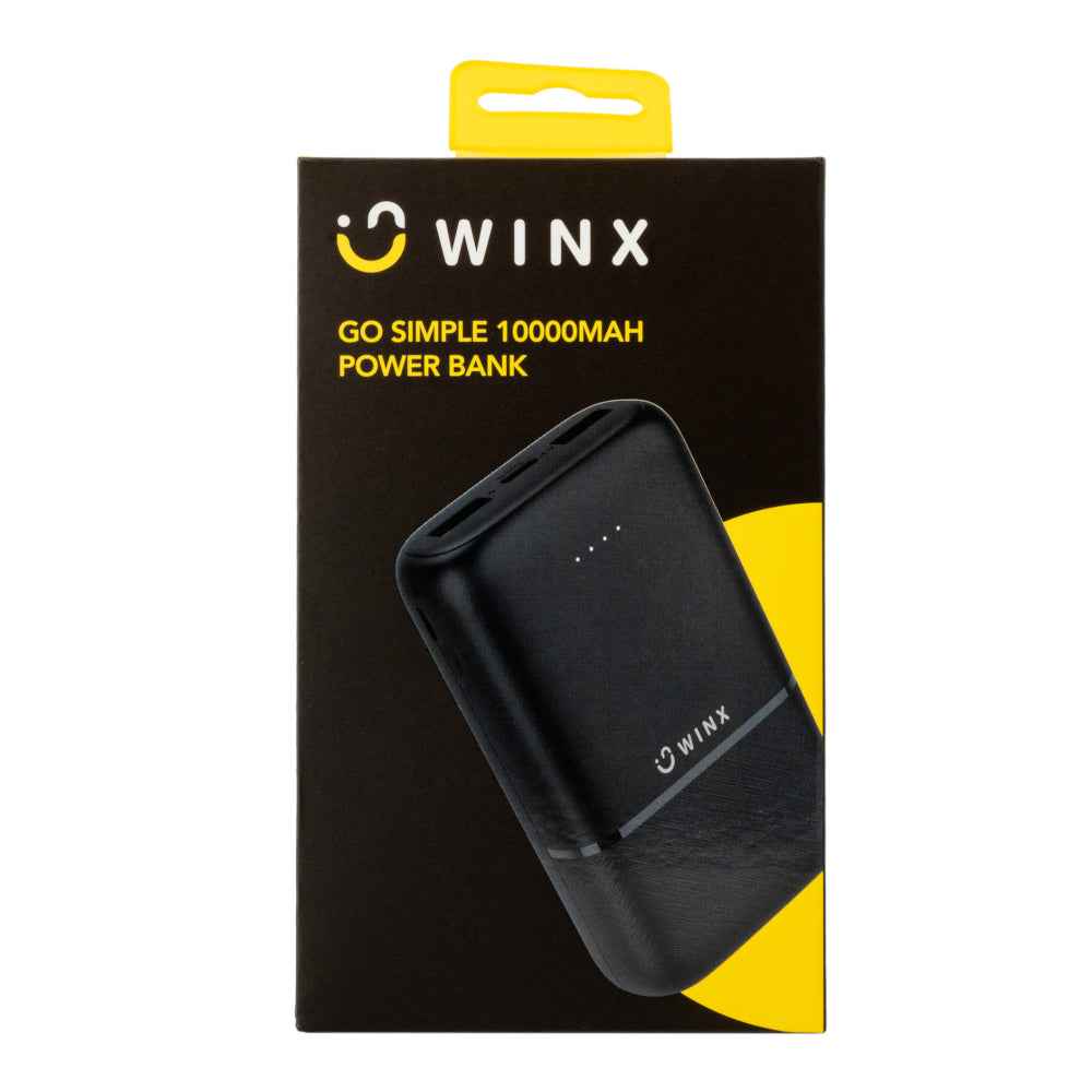 WINX GO Simple Power Bank 10000mAh | 3 Ports · Air Safe |