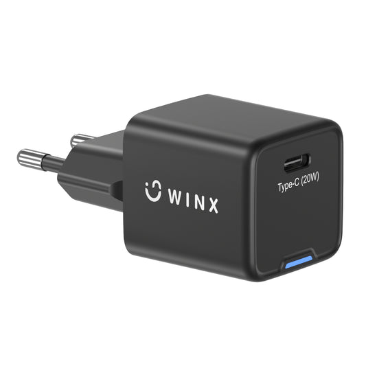WINX POWER Essential 20W GaN Charger | USB-C + Cable Included | SYNTECH