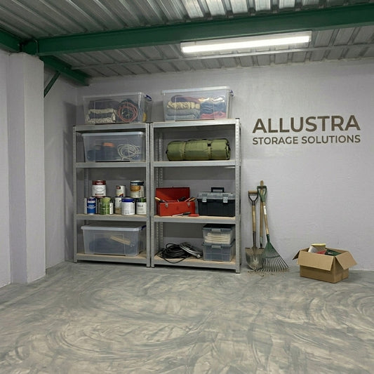 Stack 4 Tier - MDF Shelves - Galvanized - Pack of 2 ALLUSTRA