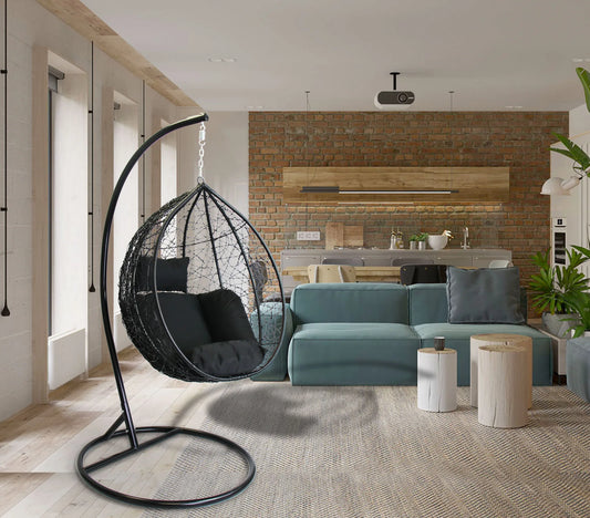 Santorini Pod Swing -85cm - Black ALLUSTRA