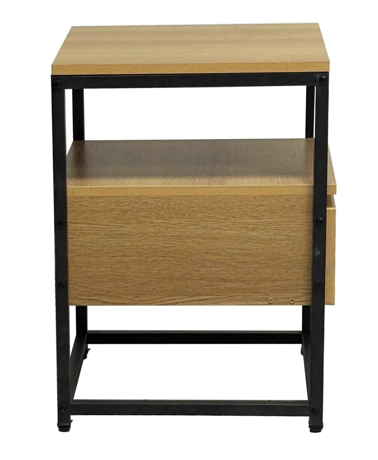 Fine Living Athens Side Table - Wood Top