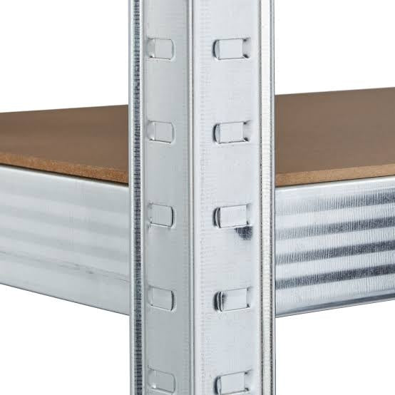 Allustra Modus Galvanised 5 Tier Adjustable Storage Rack - 900 x 30 x 180cm [2 Pack] ALLUSTRA