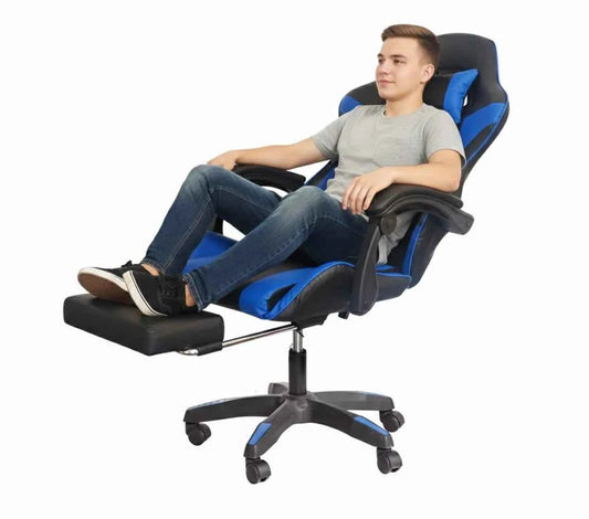 SoundThrone Gaming Chair with Speaker - Black/ Blue